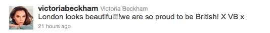 Victoria Beckham Twitter